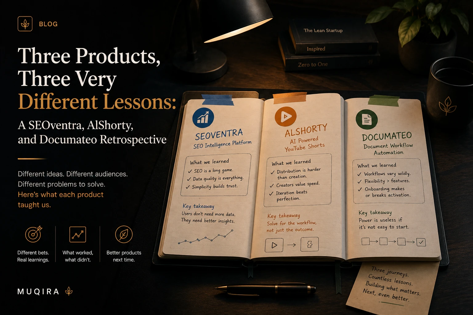 Three Products, Three Very Different Lessons: A SEOventra, AlShorty, and Documateo Retrospective