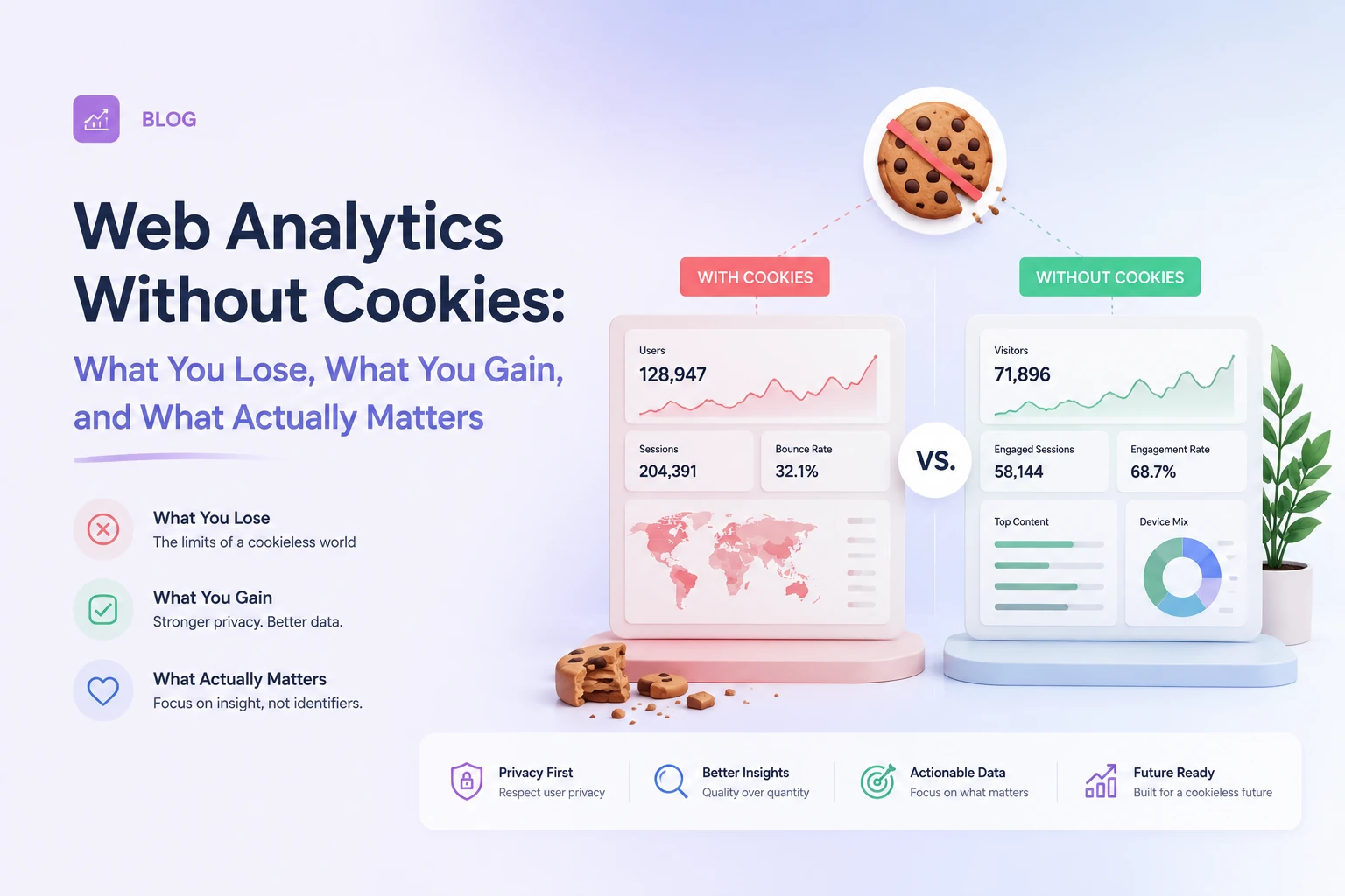Web Analytics Without Cookies: What You Lose, What You Gain, and What Actually Matters